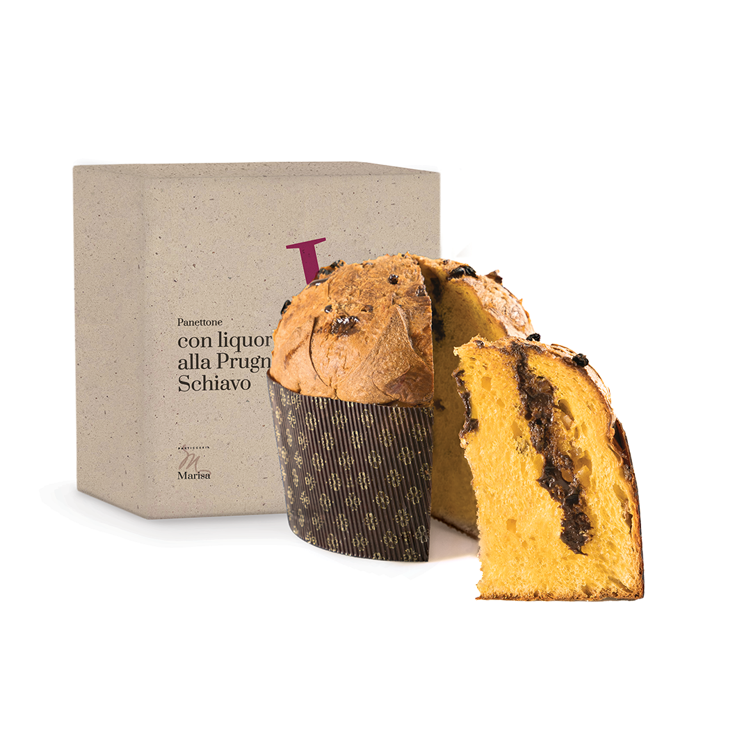 Panettone con liquore alla Prugna